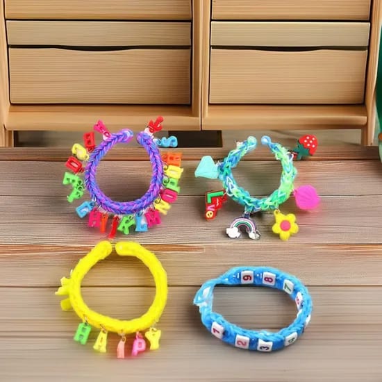 Custom DIY Christmas Loom Bands Kit Rubber Parent-Child Splicing for Jewelry Making