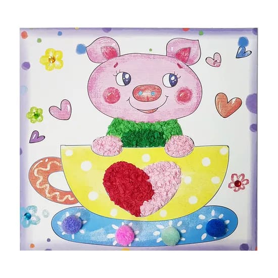 DIY Sticker Tissue Paper Painting Kids Children Kindergarten Educational DIY Crafts Toys