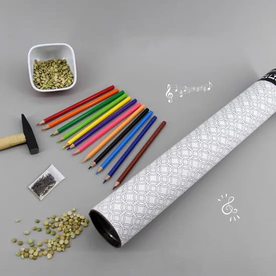 DIY Musical Rainstick Kit Kids Craft Kits DIY Activity Coloring Patterns Kit