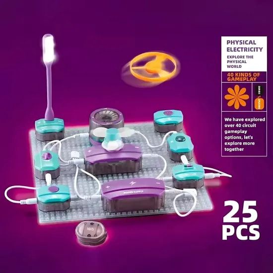 Xinbo Experiments Stem Activities Educational Toys Science Can Beginner Circuit Board Electronic Kit for School Children