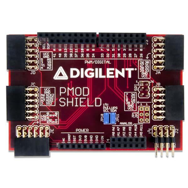 Pmod Shield: Adapter Board for Uno R3 Standard to