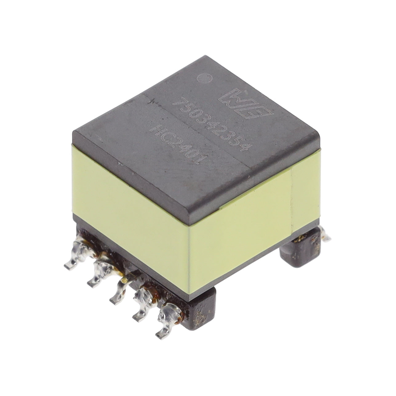 Industrial-grade transformer: 750342354, rated for 1500Vrms.