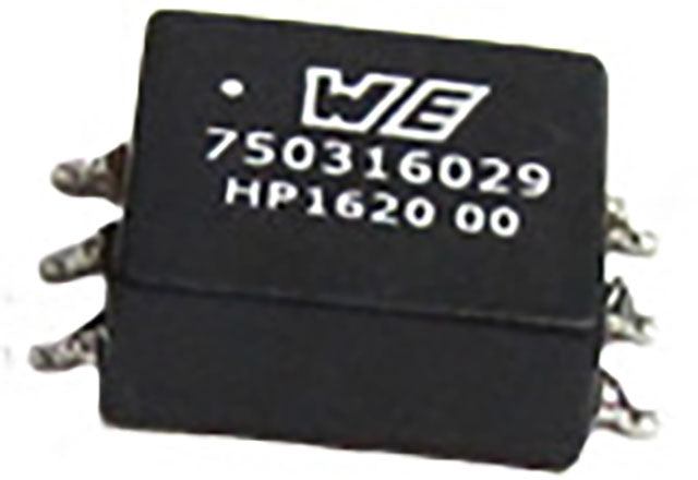 This transformer provides efficient voltage conversion from EP13Plus to 9 to 57V.