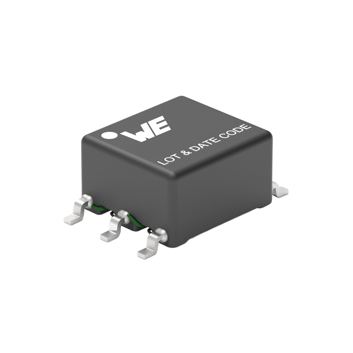 This transformer provides efficient voltage conversion from WE-PPTI to 12V.