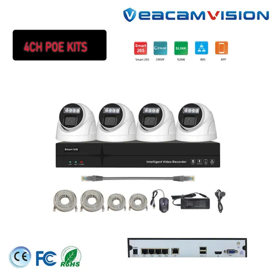 Outdoor Home CCTV Set with Two Way Audio Camera Kit