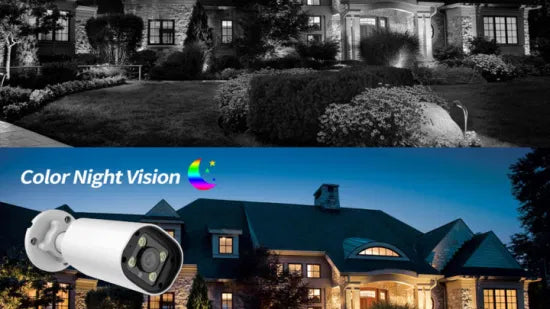 P6slite 4CH 4MP Video Security System H. 265+ NVR Recorder Video Surveillance CCTV Camera Kits Outdoor PIR Detection IP66 Surveillance Set