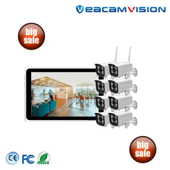 Security 8CH 3MP HD Wireless NVR Kits Tuya Network Wireless Camera System Waterproof Security WiFi NVR CCTV Camera Kit