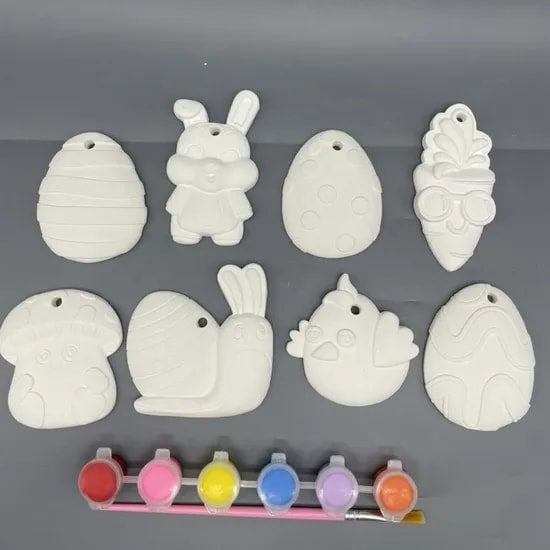 Bulk Easter Plaster Figures – DIY 3D Painting Craft Kits for Party Favors