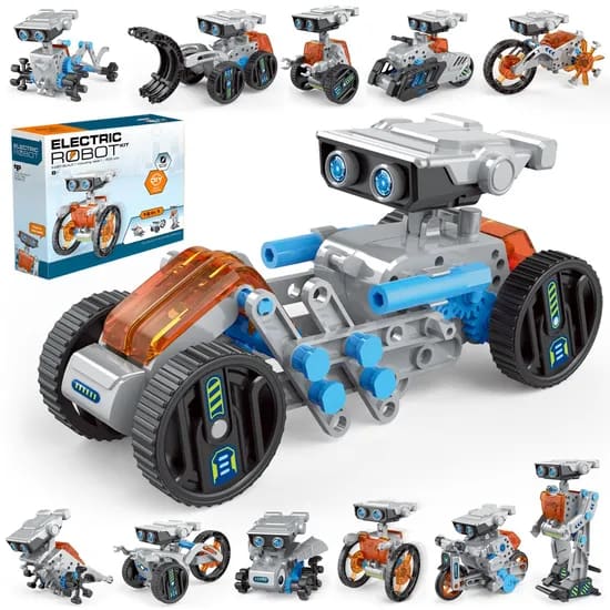 Children DIY electric Space Exploration Robot Kit Educational Toy