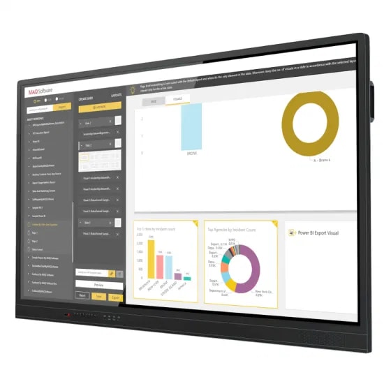 55 65 75 86 98 Inch All in One Multi Touch Panel Teaching Meeting Interactive Whiteboard