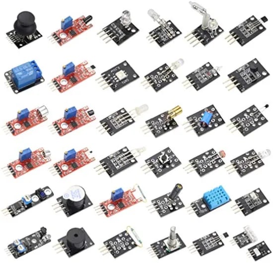 Smart Electronics 37 in 1 Sensor Kit Stem Creative Scientific Electronics Programming Learning Educational Smart Robot Toys for Arduino