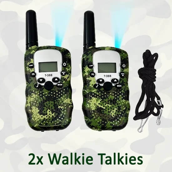 Kids Toy Walkie-Talkies Kit for Outdoor Survival Explorer of All Ages and Genders