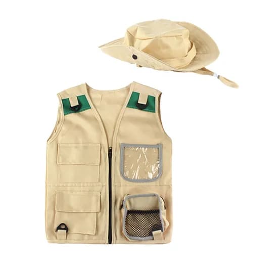Amazon Children′s Vest Hat Set Explorer Telescope Kit with Compass