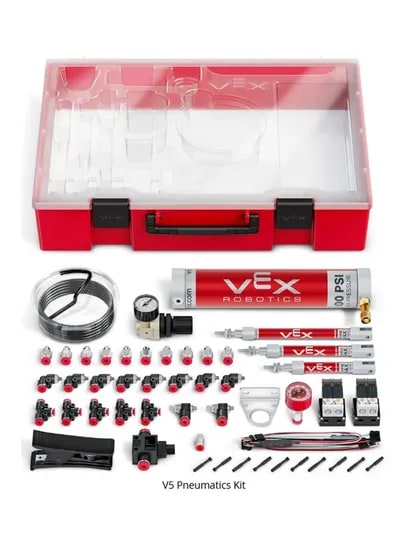 Vex New Bidirectional Pneumatic Set Pressure Gauge V5276-8750V5pneumatics Kit Tracheal Air Pump