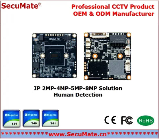 4K 8MP High Definition CCTV Surveillance System Camera Mother Board, Sony 60fps Support Clear Hdr and Ai ISP Starlight PCB Board IP Camera Module