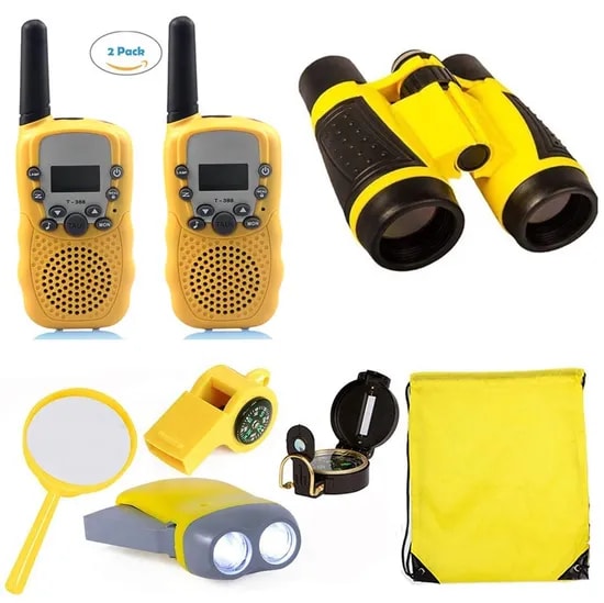 Adventure Kit for Kids with 3km Long Rang Walkie Talkies