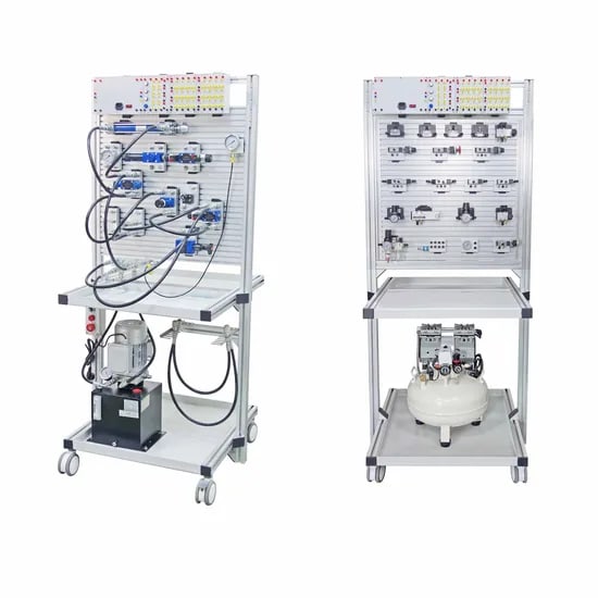 Double Sided Electro Pneumatics and Hydraulics Trainer Educational Training Kits Teaching Resources