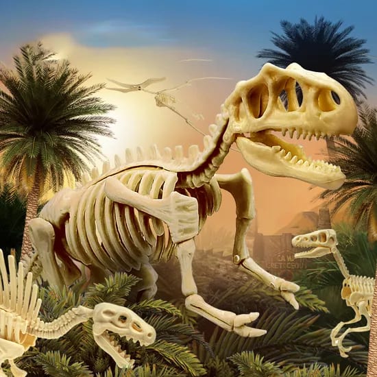Dinosaur Fossil Bones Excavation Dig DIY Preschool Learning Educational Stem Science Kit