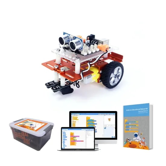 Metal Open Source DIY Car Chassis Education Maker Boards Stem Coding Robotics Kit for Arduino