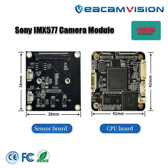OEM Camera Module Supplier Rtmp 2 Board 4K 12MP IR IP Network Camera Module