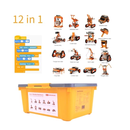 12 in 1 Dly Programming Coding Maker Stem Education Robots Kit for School