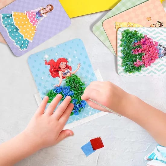 New Creative Puzzle Puncture Painting Childhood Infinite Dream Hand-Painted Kids DIY Poking Painting