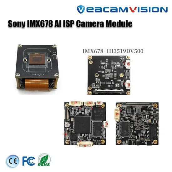 Imx678 60fps Support Clear Hdr and Ai ISP Starlight 4K CCTV Camera Board Low Light Camera True WDR Network IP Camera Module