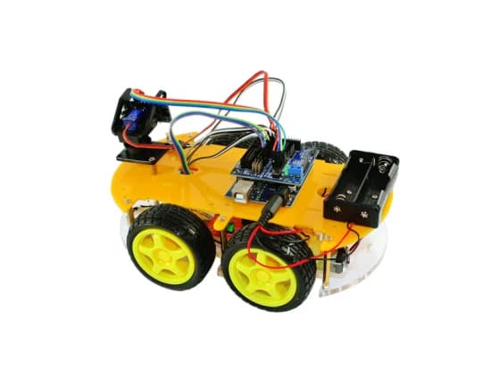 4WD DIY Bluetooth Multi-Function Smart Intelligent Robot Tracking Obstacle Avoidance Car Kit Education Robot Kits