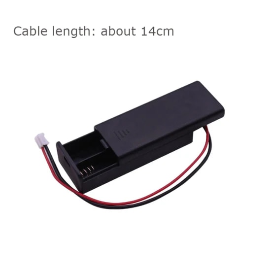 Battery Holder Case Cover Shell 3V pH2.0 for 2PCS AAA Batteries