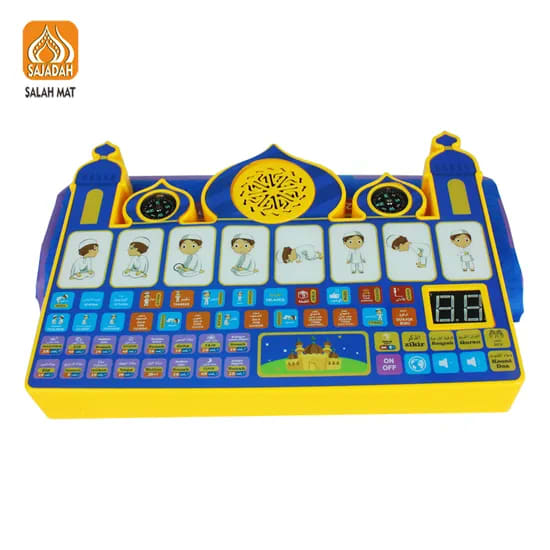 Shantou Sajadah Sp1604 Educational Prayer Kit with Mat Factory Price Interactive 7 Languages Muslim Kids with Light&Earphone